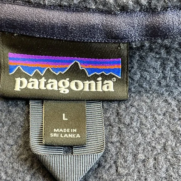 Patagonia Better Sweater Hoody Fleece Jacket womens Large Navy Blue Full Zip - Picture 3 of 12
